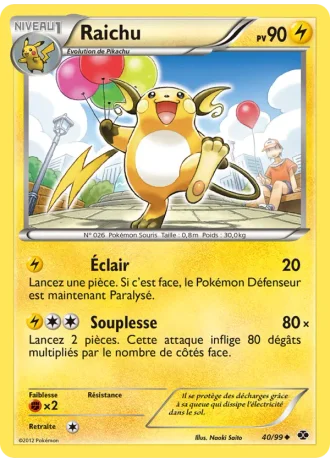Raichu #40/99 — Destinées Futures