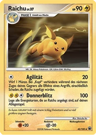 Raichu #45/100 — Majestätischer Morgen