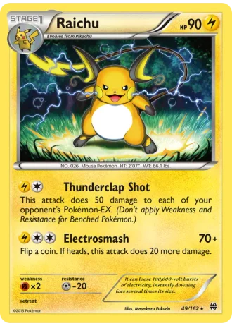 Raichu #49/162 — BREAKthrough
