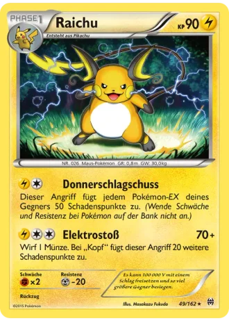 Raichu #49/162 — TURBOstart