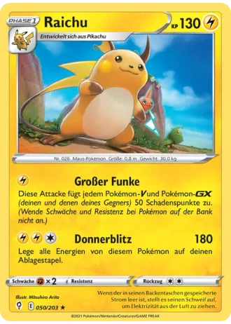 Raichu #50/203 — Drachenwandel