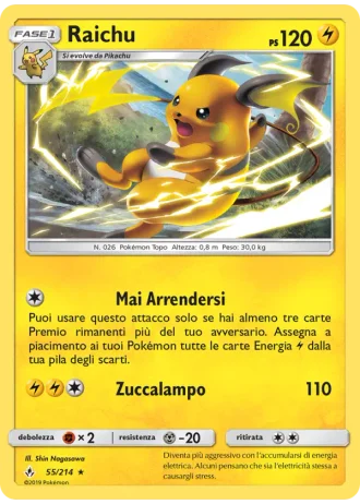 Raichu #55/214 — Legami Inossidabili