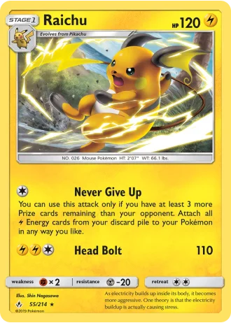 Raichu #55 — Unbroken Bonds