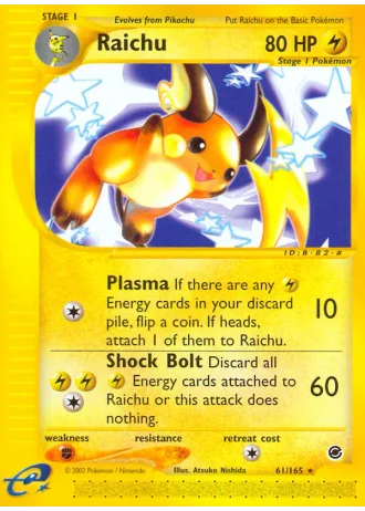 Raichu #61 — Expedition Base Set