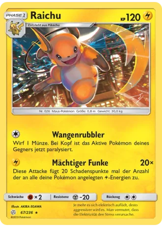 Raichu #67/236 — Welten im Wandel