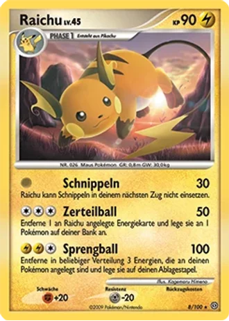 Raichu #8/100 — Sturmtief
