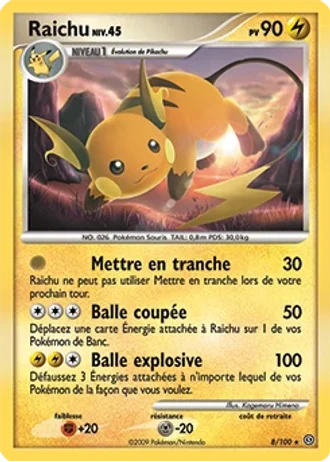 Raichu #8/100 — Tempête