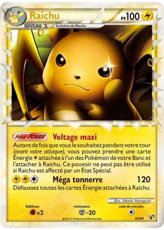 Raichu #83/90 — Indomptable