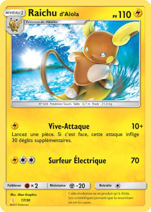 Raichu d’Alola #17 — SM Kit du dresseur (Raichu d'Alola)