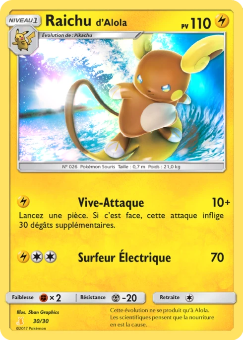 Raichu d’Alola #30 — SM Kit du dresseur (Raichu d'Alola)