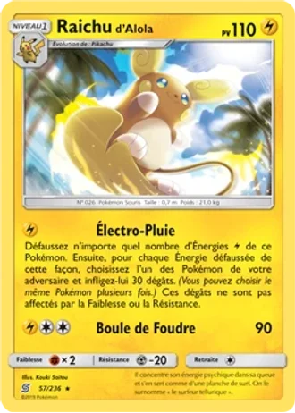 Raichu d’Alola #57/236 — Harmonie des Esprits