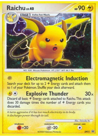 Raichu DP21 — Diamond & Pearl Promos