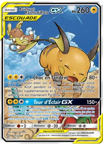 Raichu et Raichu d’Alola GX #221/236 — Harmonie des Esprits