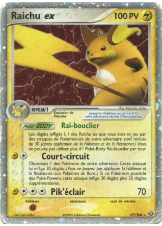 Raichu ex #97/106 — EX Émeraude