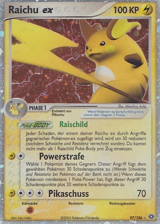 Raichu ex #97/106 — EX Smaragd