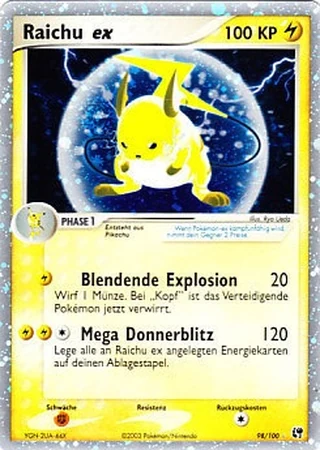 Raichu ex #98 — EX Sandsturm