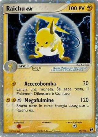 Raichu ex #98 — EX Tempesta di Sabbia