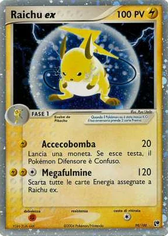 Raichu ex #98 — EX Tempesta di Sabbia