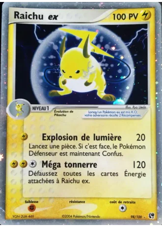 Raichu ex #98/100 — EX Tempête de sable