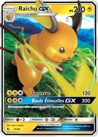 Raichu GX #20/68 — Destinées Occultes