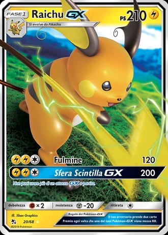 Raichu GX #20/68 — Destino Sfuggente