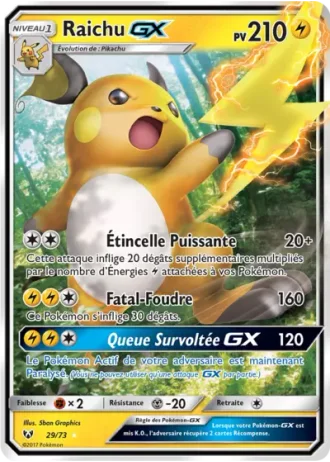 Raichu GX #29/73 — Légendes Brillantes