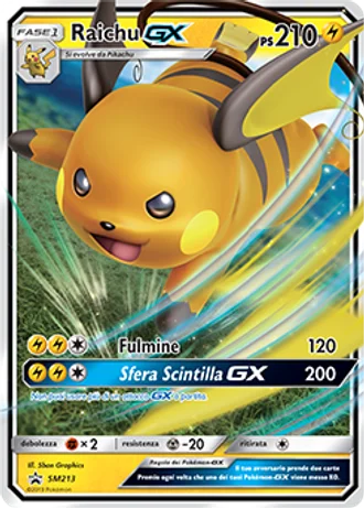 Raichu GX SM213 — Sole e Luna Promos