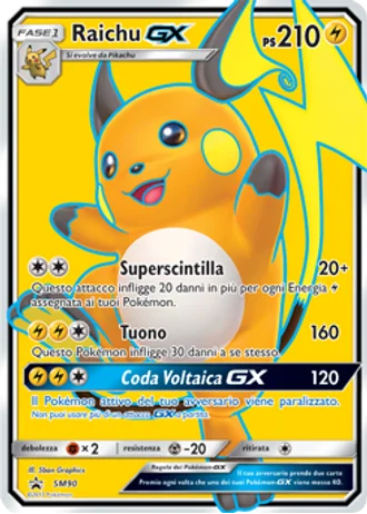 Raichu GX SM90 — Sole e Luna Promos
