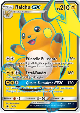 Raichu GX SM90 — Soleil & Lune Promos