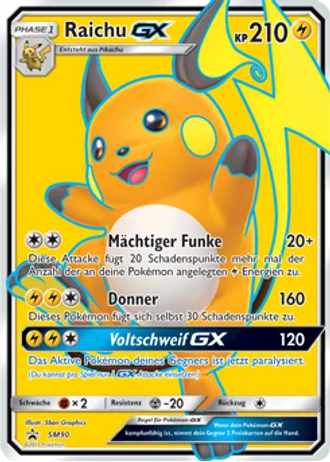 Raichu GX SM90 — Sonne & Mond Promos