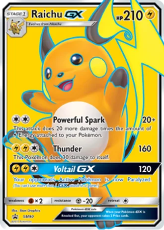 Raichu GX SM90 — Sun & Moon Promos