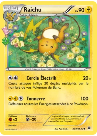 Raichu RC9/32 — Collection Radieuse (Générations)