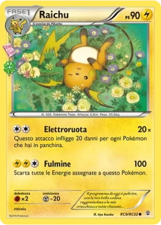 Raichu RC9/32 — Radiant Collection (Generazioni)