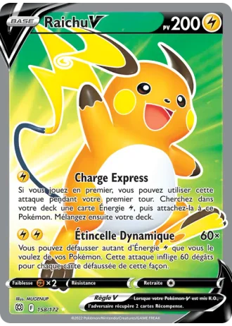 Raichu V #158/172 — Stars Étincelantes