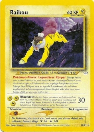 Raikou (1. Edition) #22/64 — Neo Revelation (1. Edition)