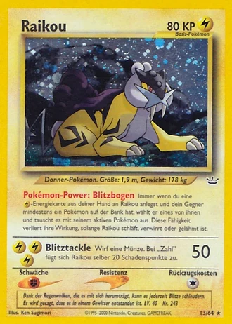 Raikou #13/64 — Neo Revelation