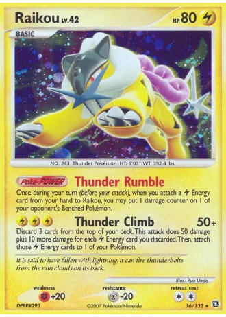Raikou #16/132 — Secret Wonders
