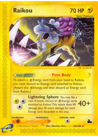 Raikou #28/144 — Skyridge