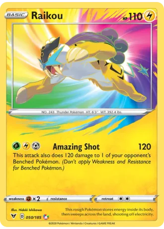 Raikou #50/185 — Vivid Voltage