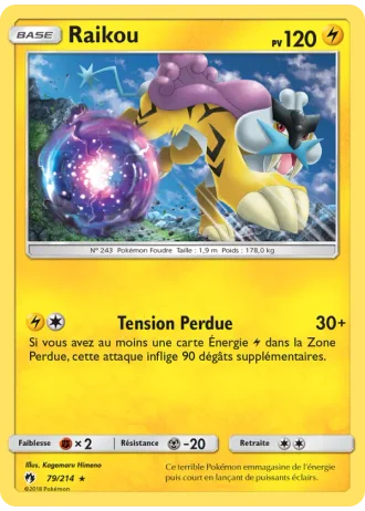 Raikou #79/214 — Tonnerre Perdu