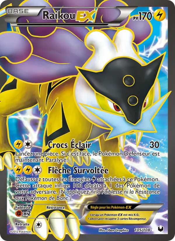 Raikou EX #105 — Explorateurs Obscurs