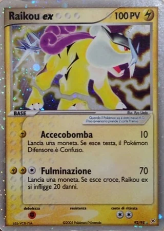 Raikou ex #92 — EX Team Magma vs Team Idro