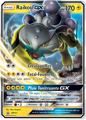 Raikou GX SM121 — Soleil & Lune Promos