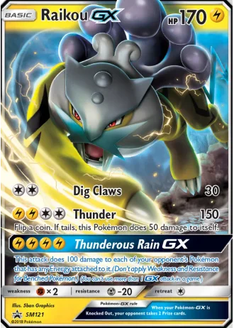 Raikou GX SM121 — Sun & Moon Promos