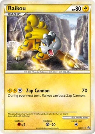 Raikou HGSS19 — HeartGold & SoulSilver Promos