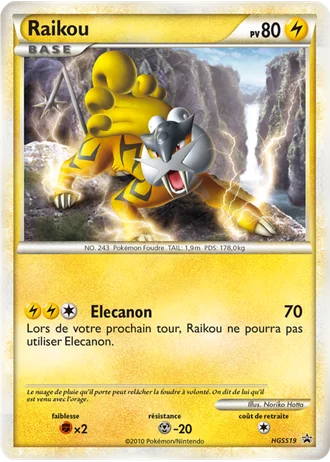 Raikou HGSS19 — HeartGold & SoulSilver Promos