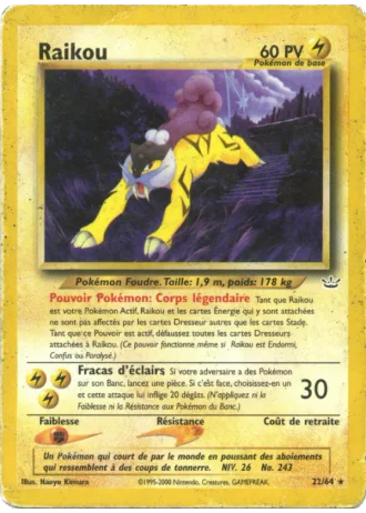 Raikou (première édition) #22/64 — Neo Revelation (1ère Édition)