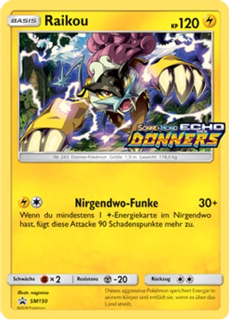 Raikou SM150 — Sonne & Mond Promos