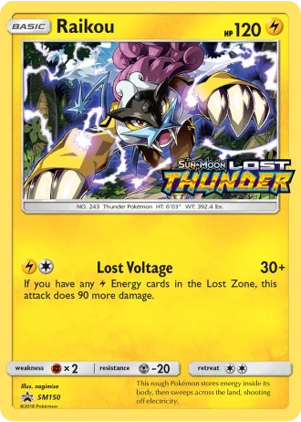 Raikou SM150 — Sun & Moon Promos