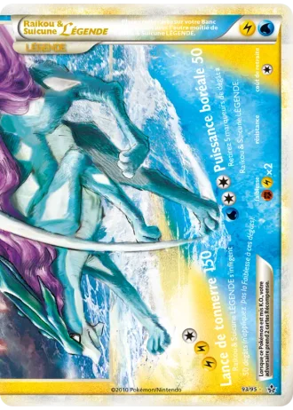 Raikou & Suicune LÉGENDE (bas) #93/95 — Déchaînement